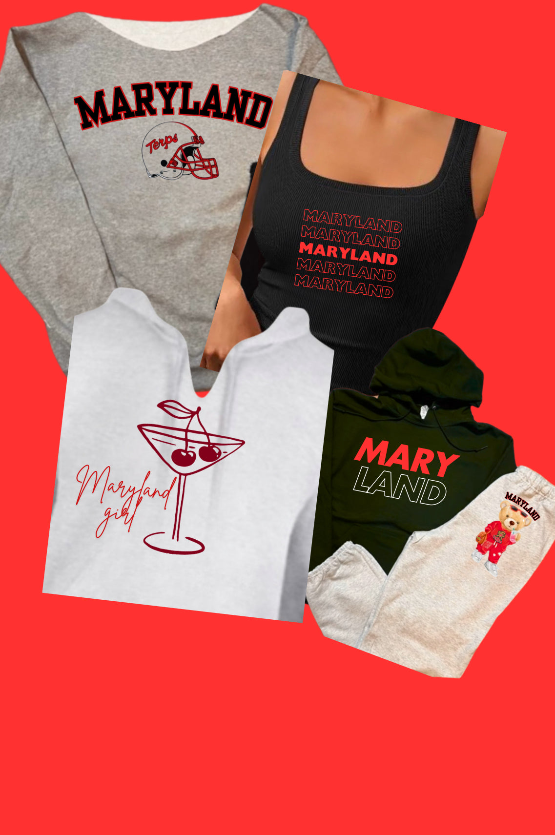 SWEATSHIRTS TEES & TANKS